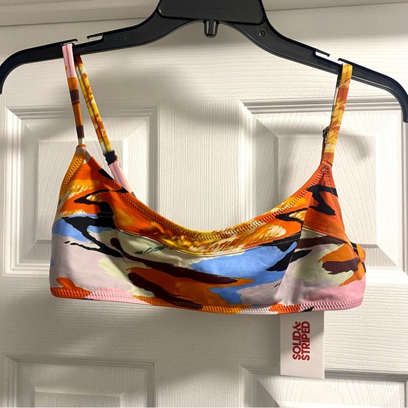 NWT Solid & Striped Elsa Bralette Bikini Top in Distortia - Picture 4 of 5